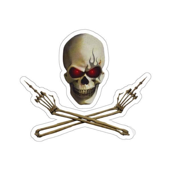 Skull Flip'n Off, Kiss-Cut Stickers - Image 2