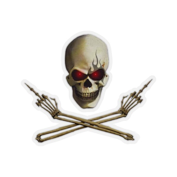 Skull Flip'n Off, Kiss-Cut Stickers - Image 3