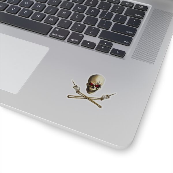 Skull Flip'n Off, Kiss-Cut Stickers - Image 4