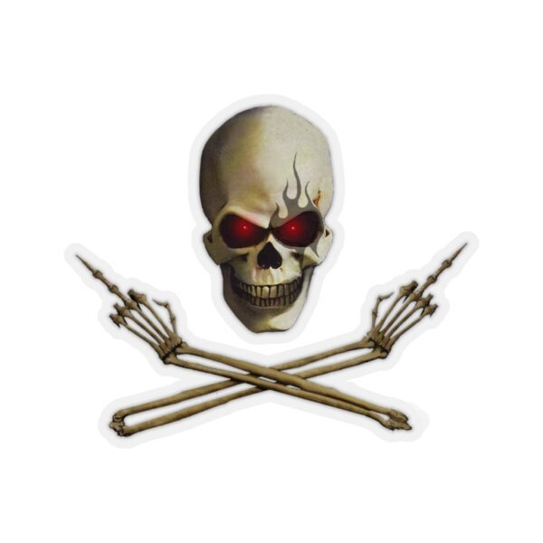 Skull Flip'n Off, Kiss-Cut Stickers - Image 5