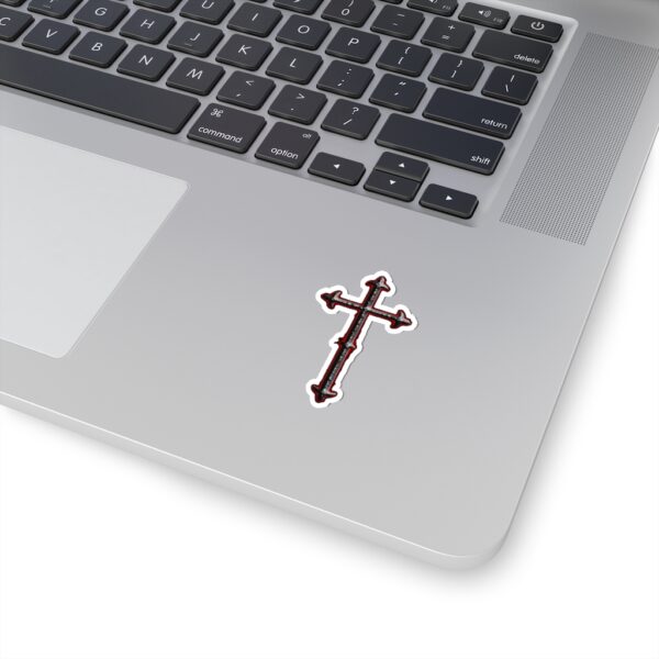 Iron Crucifix, Kiss-Cut Stickers - Image 6