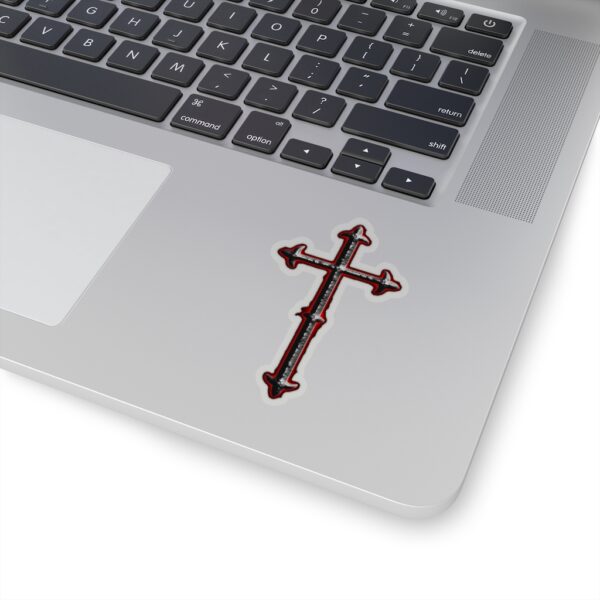 Iron Crucifix, Kiss-Cut Stickers - Image 8