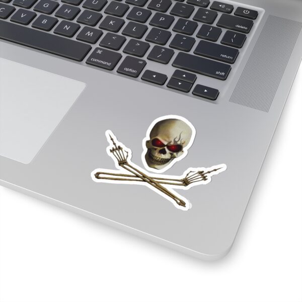 Skull Flip'n Off, Kiss-Cut Stickers - Image 8