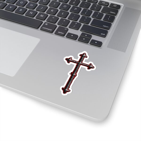 Iron Crucifix, Kiss-Cut Stickers - Image 10