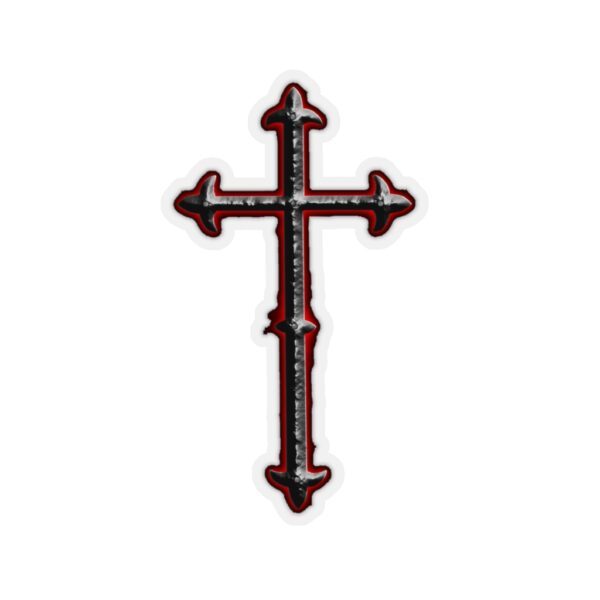 Iron Crucifix, Kiss-Cut Stickers - Image 11