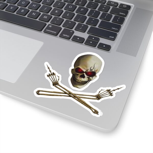Skull Flip'n Off, Kiss-Cut Stickers - Image 10