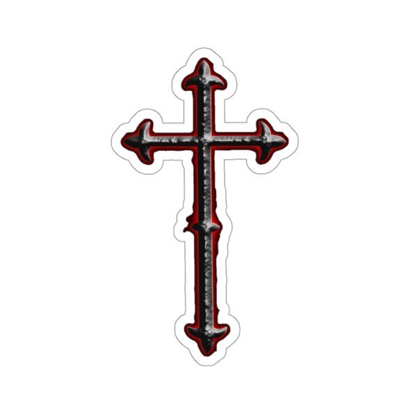 Iron Crucifix, Kiss-Cut Stickers - Image 13