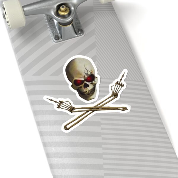 Skull Flip'n Off, Kiss-Cut Stickers - Image 11